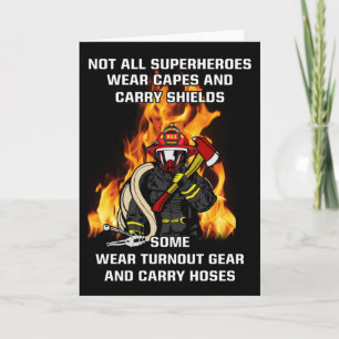 Cartão Nem todos os super-heróis...bombeiros