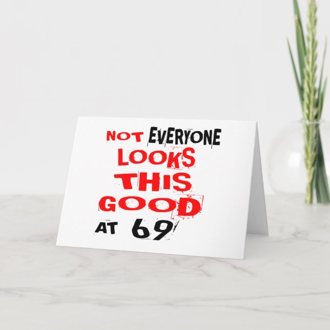 Cartão Nem Todos Parecem Tão Bons No Desenho De 69 Anos (Frente)