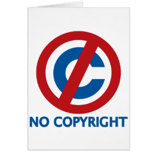 Cartão Nenhum Copyright