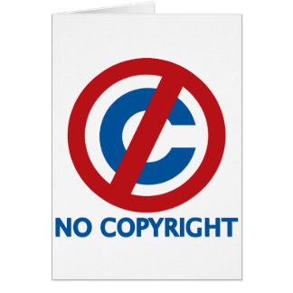 Cartão Nenhum Copyright