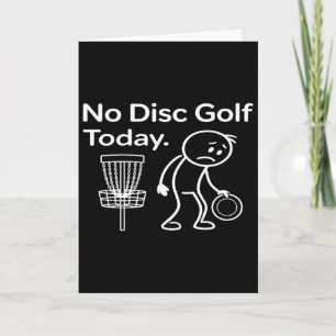 Cartão Nenhum Disc Golf Hoje, Amante do Discgolf, Pai do 