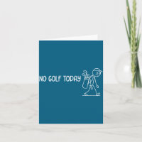 Nenhum golfe hoje Stickman Golfista engraçado tris