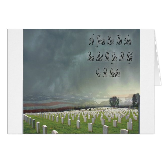 Cartão Nenhum maior amor (Frente Horizontal)