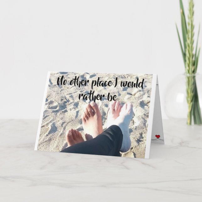 CARTÃO "NENHUM OUTRO LUGAR EU PREFERENCIALMENTE" **NOSSO  (Frente)