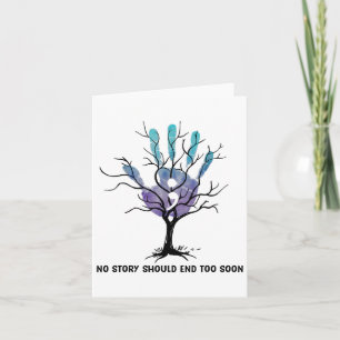 Cartão Nenhuma História Deve Acabar Muito Cedo O Suicídio