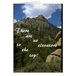 Cartão Nenhuns elevadores