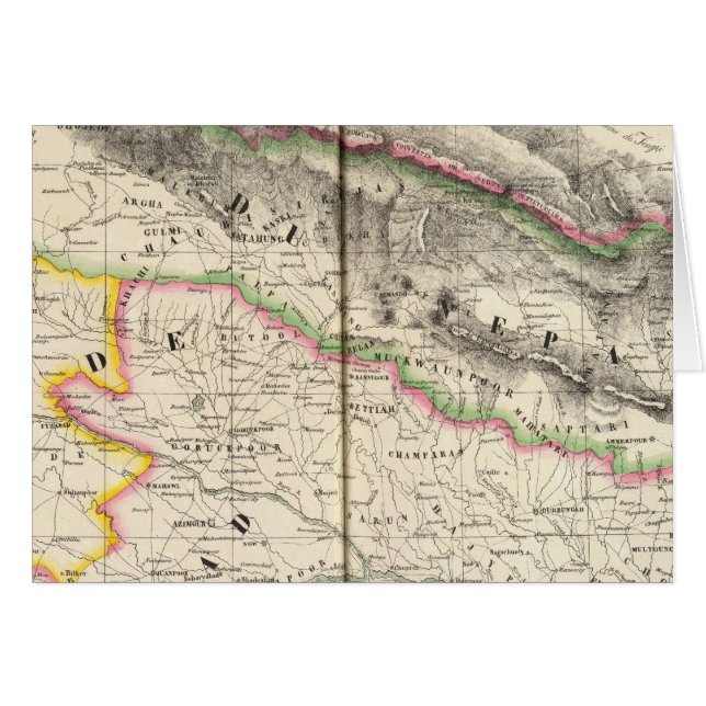 Cartão Nepal, Ásia 83 (Frente Horizontal)