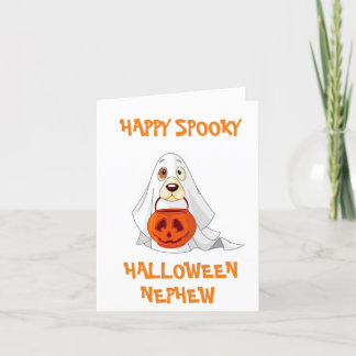 CARTÃO **NEPHEW** TENHA UM HALLOWEEN FELIZ E POOKY