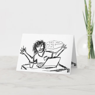 Cartão Nerd de computador Humorístico