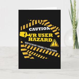 Cartão Nerd Pc De Risco De Precisão De Realidade Virtual 