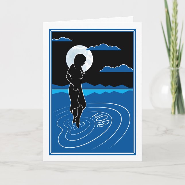 Cartão Nessa Placa Refletion_Greeting Profunda (Frente)