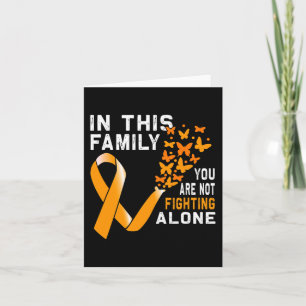 Cartão Nesta família não lutando contra a leucemia de fit
