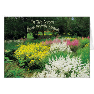 Cartão Neste jardim