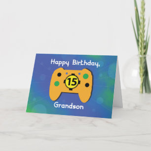 Cartão Neta 15 Anos Aniversário Controle de Jogo
