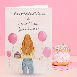 Cartão Neta Celebrando Sweet Sixteen Jeans