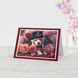 Cartão Neta Feliz Dia dos Namorados com Cachorrinho Fofo