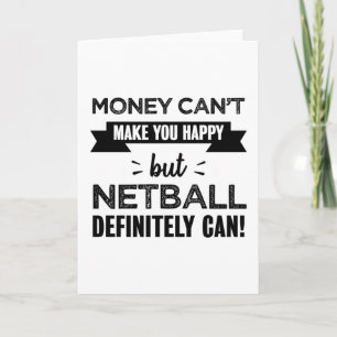 Cartão Netball te faz feliz Gift engraçado