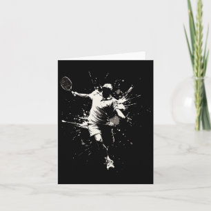 Cartão Netday Court Game Paint Splash Dminton Player