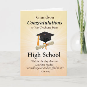 Cartão Neto Religioso Graduado Parabéns Cristão