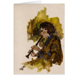 Cartão Netta no clarinete