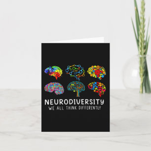 Cartão Neurodiversidade - Adotar a Consciência do Autismo