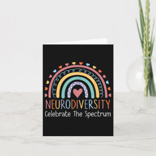 Cartão Neurodiversidade Celebra Autismo Do Cérebro Do Esp