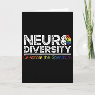 Cartão Neurodiversidade Celebre Saúde Mental Adhd Autismo