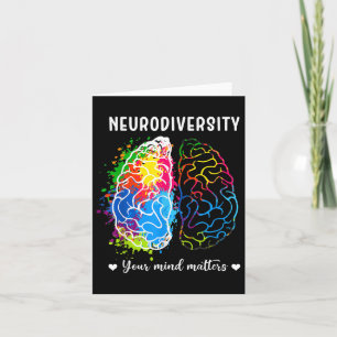 Cartão Neurodiversidade Positividade Sua Mente Autismo Aw