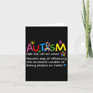 Cartão Neurodiversity Autism Sensibilização Nova Definiçã