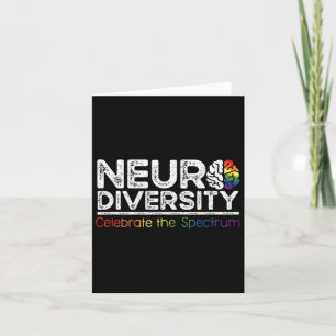 Cartão Neurodiversity celebra saúde mental adhd autismo