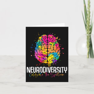 Cartão Neurodiversity flutua com o conhecimento do utilit