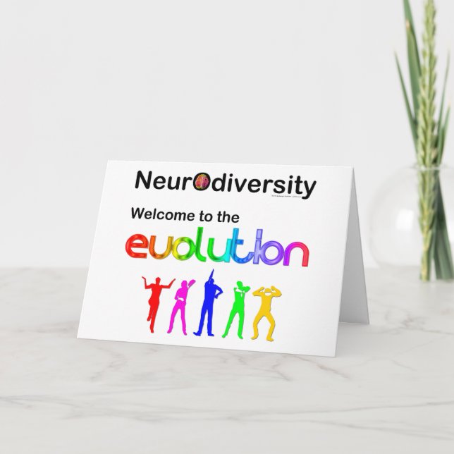 Cartão Neurodiversity Welcome to the Evolution Postcard (Frente)