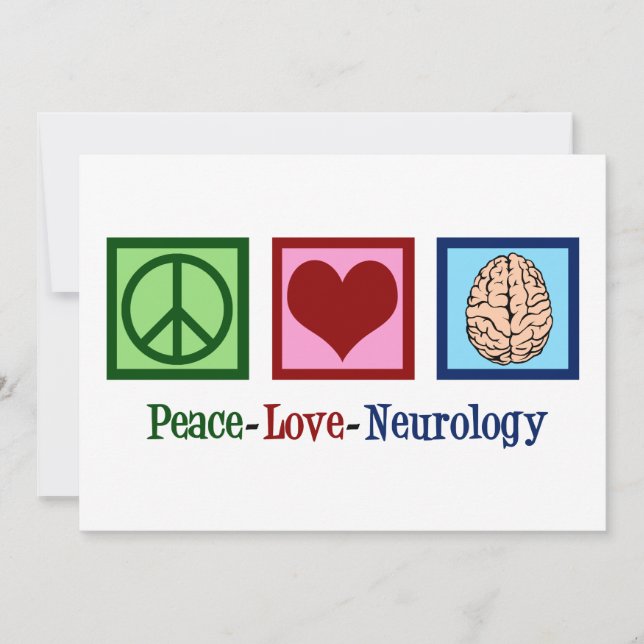 Cartão Neurologia de Paz e Amor (Frente)