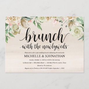 Cartão neutro do convite da refeição matinal do