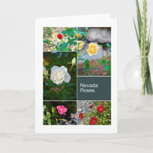 Cartão Nevada Roses in Reno Parks photo collage