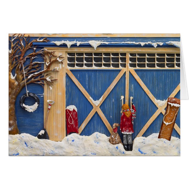 Cartão Nevado dentro (Frente Horizontal)