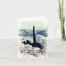 Cartão nevado do cristão do cacto de w do país das