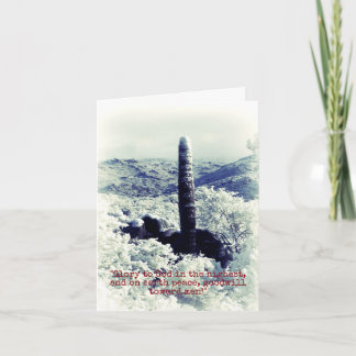 Cartão nevado do cristão do cacto de w do país das