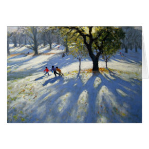 Cartão Neve adiantada do parque de Markeaton