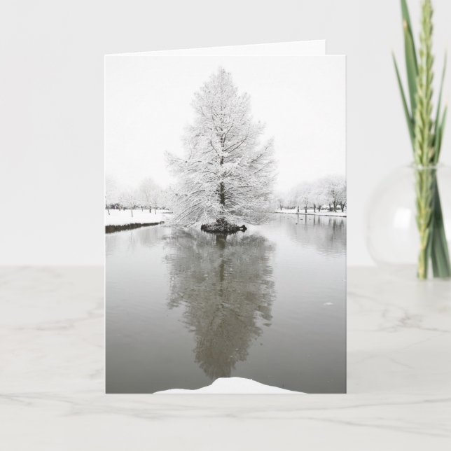 Cartão Neve branca refletora (Frente)