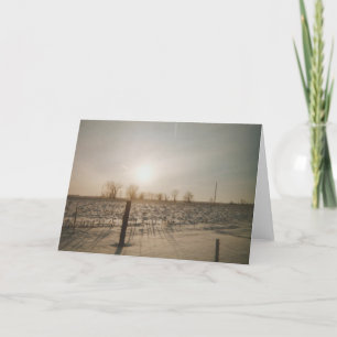 Cartão Neve de inverno