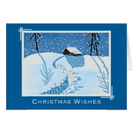 Cartão Neve de queda pacífica