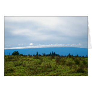 Cartão Neve em Havaí - Mauna Loa