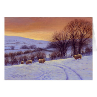 Cartão Neve II da noite por Donna Crawshaw