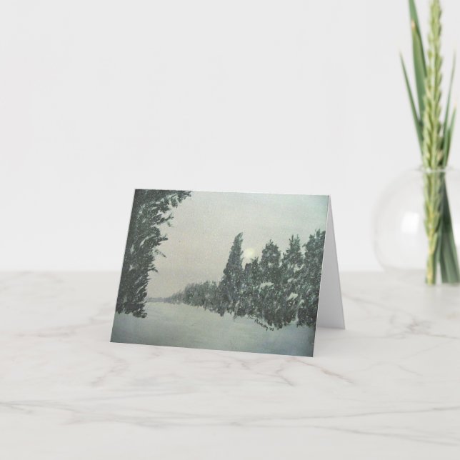 Cartão Neve na fuga de Gunflint (Frente)