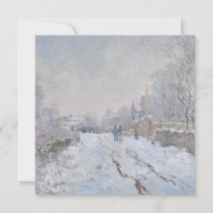Cartão Neve no Argentina (por Claude Monet)