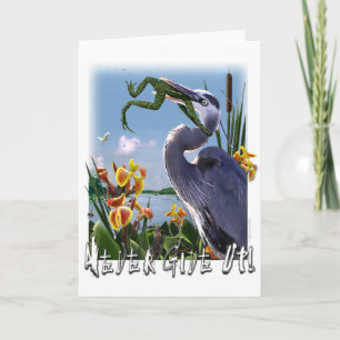 Cartão Never Give Up!