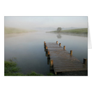 Cartão névoa da manhã