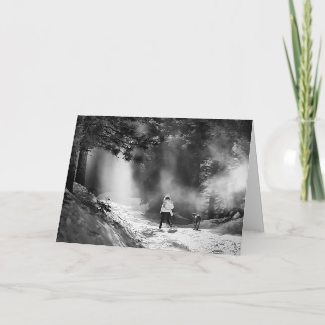 Cartão Névoa da neve (Frente)