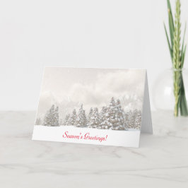 Cartão nevoento da Noite de Natal